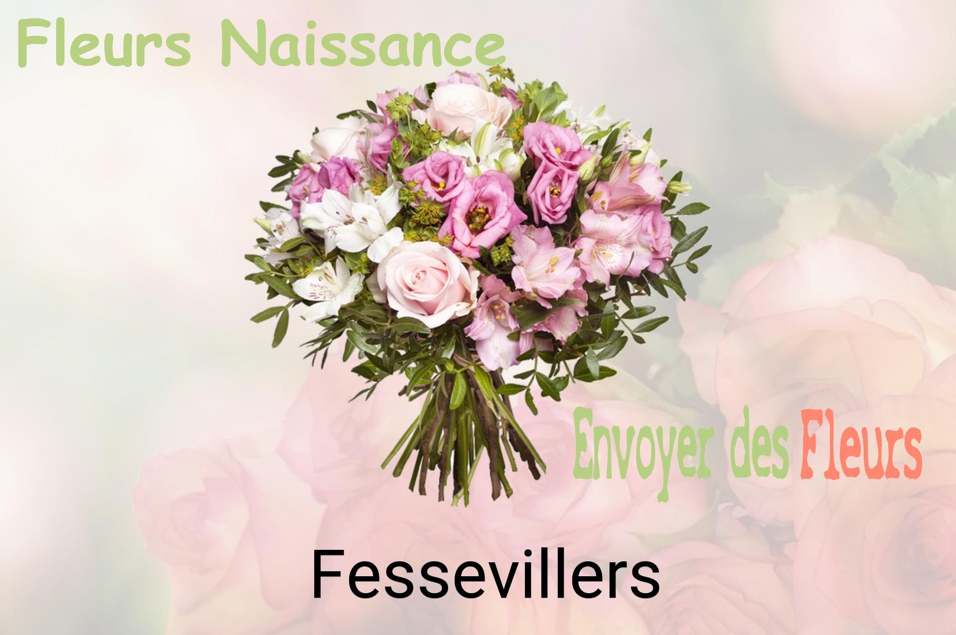 Bouquet de fleurs de naissance livré à Fessevillers