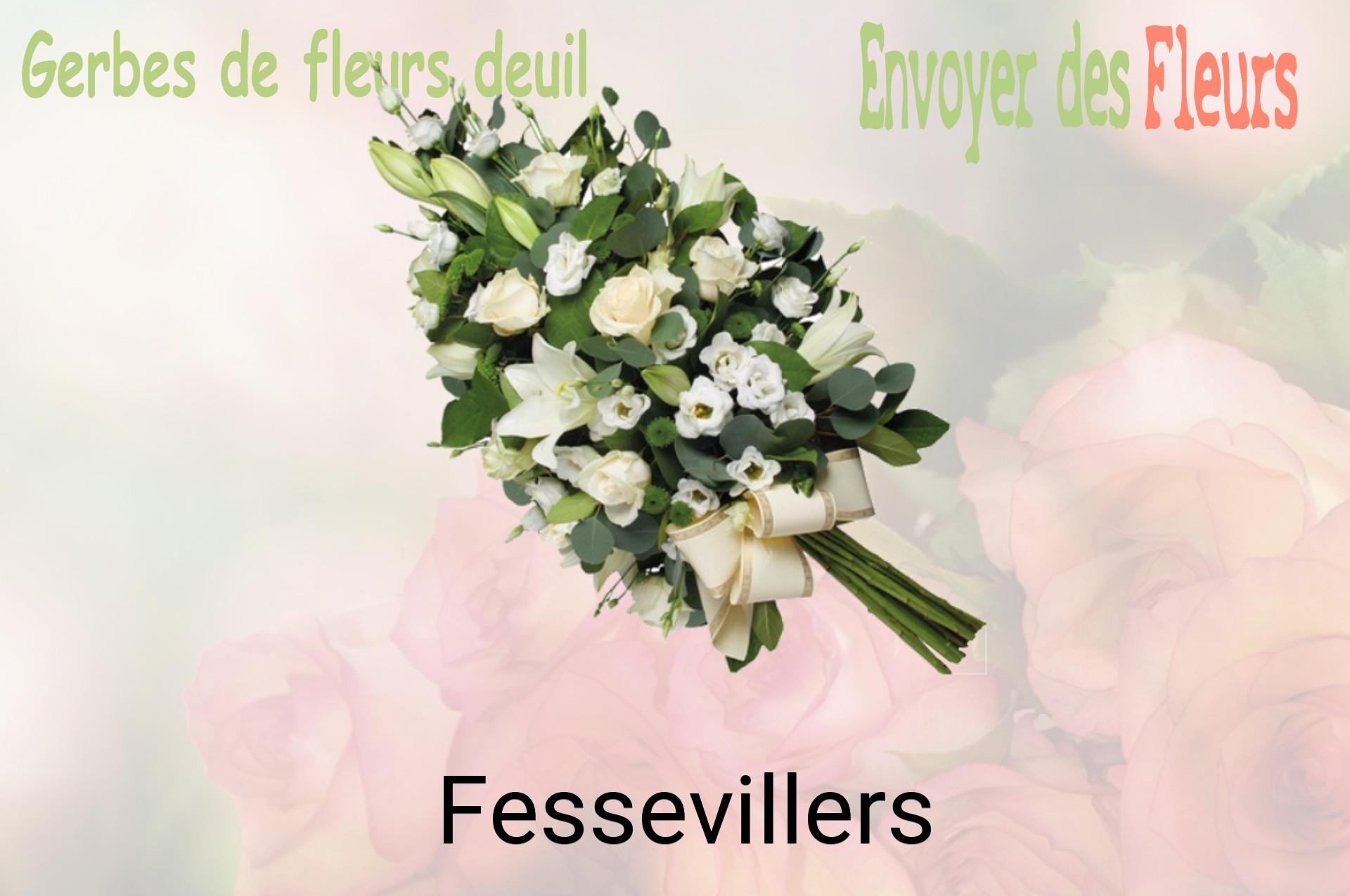 Gerbe de fleurs de deuil livrée à Fessevillers